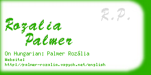 rozalia palmer business card