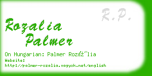 rozalia palmer business card
